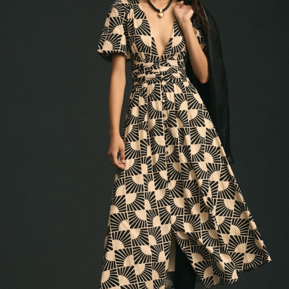By Anthropologie Katerina Button-Front Dress
